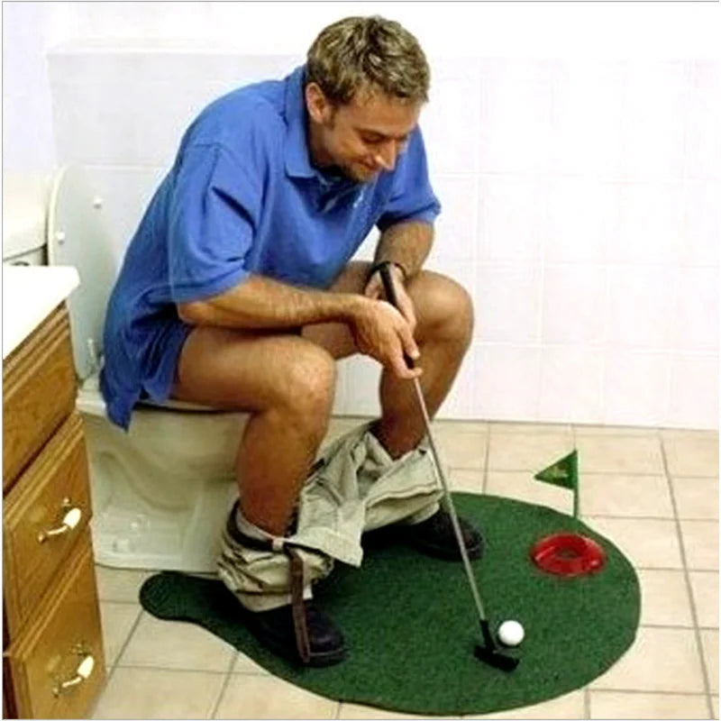 Mini Golf Bathroom Set Gag Gift